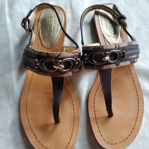Coach sandals , size 7.5